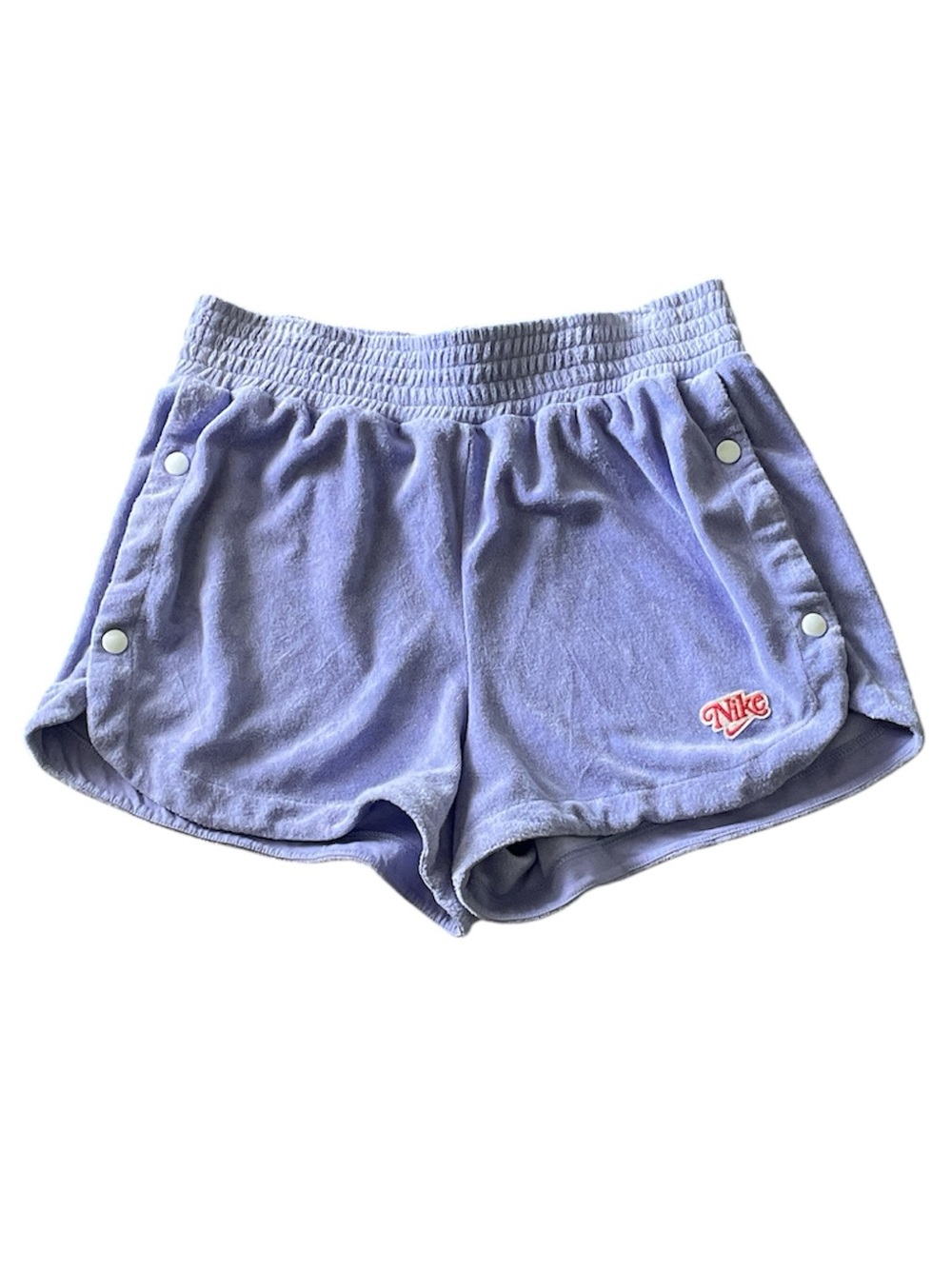 Nike retro femme high waist terry side button shorts